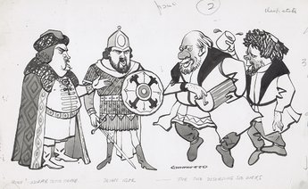 Prince Galitzki (Tomislav Neralic), brother-in-law of Prince Igor, who means to usurp the throne while the Prince is at the wars; Prince Igor (Vladimir Ruzdjak), who returns victorious, and the two unrepentant deserters, Skula and Eroshkar…