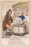 The British butcher, supplying John Bull with a substitute for bread, vide message to Lord Mayor Image.