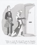 "You're in luck. The rest of the week I'm liberated but on Saturdays I revert to being a sex object." Image.