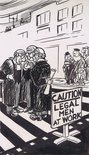 Caution Legal men at work Image.