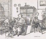 "And one day there won't be any more air-roads or black outs and all the shop windows and all the dtreets will e lit up at night...." "What will be the matter, Grandma?" Image.