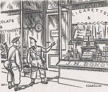 They 'aven't got any live cigarettes, neither - those are only blanks.
