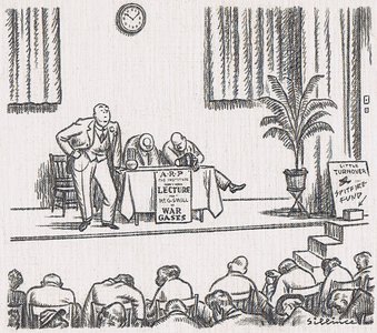 "Before closing, Ladies and Gentlemen, I must refer to yet another sort of gassing which induces drowsiness and sleep."