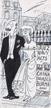 "You know, darling, the gossip-writers are quite right - this year the London season really has recaptured that pre-war feeling!" Image.