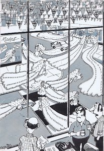 "Didn't take long for copies of that dress to flood the market."