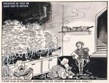 "Four miles of spaghetti prepared and he orders bangers and mash!" Image.