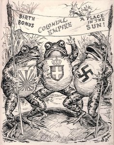 THE EXPANSIONISTS. "Come on, boys! Let's all make ourselves as big as bulls." 