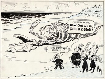 A WHALE OF A JOKE! (What is described as the largest skeleton in the world is now being installed at the Natural History Museum.)