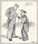 SLIGHTED. At a conference of the Association of Scientific Workers it was stated that highly-skilled refugee scientists were kept in an Allied army in this country peeling potatoes and doing other unskilled work. Image.