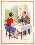Don't be so vulgar - pickin' your teeth with a fork George! Haven't you got a train ticket on you? Image.