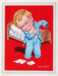 Now don't get sitting up too late, Remember to-morrow you've a date! Image.