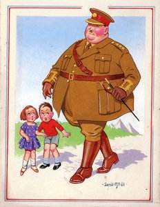 "I bet'cher he's a General! you can tell 'em by the shape!!"