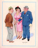 "My wife got kicked by a horse when we were abroad." "Oh, whereabouts?" "Honolulu!" Image.