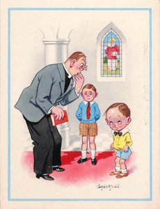 "Now then, Tommy, - thou shalt not covet thy neighbour's wife!"