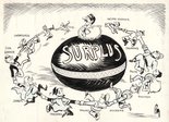 GREAT EXPECTATIONS. Entering the last week its financial year, the realised surplus is already up by thirty million pounds. Image.