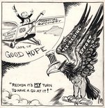 THE WAY OF AN EAGLE. The U.S. Congress is pushing through heavy new taxes to meet their large budget deficit. Image.