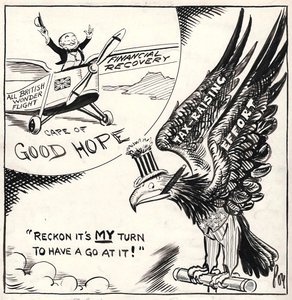 THE WAY OF AN EAGLE. The U.S. Congress is pushing through heavy new taxes to meet their large budget deficit.