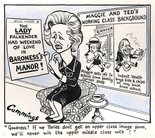 "Goodness! If new Tories don't get an upper class image soon, we'll never win the upper mobile class vote!" Image.