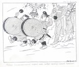 A rare diplomatic instance where the drums call the tune. Image.