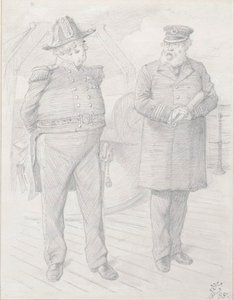 Admiral John Bull: "All right captain?" Captain Salisbury RN: "All right Sir!" Admiral John Bull: "Good! You know the course - stick to it!!"
