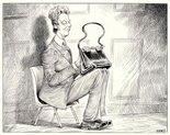 John Major as Margaret Thatcher Image.