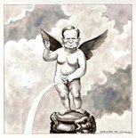 Jeffrey Archer after Verrochio Image.