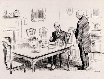 "How is it Alexander, that I never get a bit of decent cheese unless I go and get it myself?" "Can't say sir, I never eat cheese."