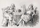 "...treat to hear the radio again - when it was off in the mornings and afternoons, it fair got on your nerves, didn't it?" Image.