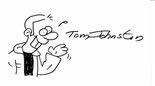Self-caricature of Tom Johnston Image.