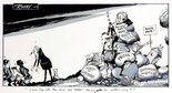 "Cease fire with the mud, and think! There's got to be another way!!" Image.