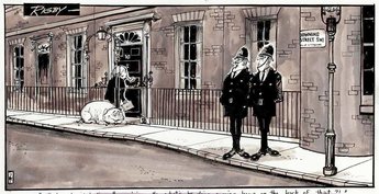 "Yes, he's seen the opinion polls... now he's waiting for the pig to grow wings."