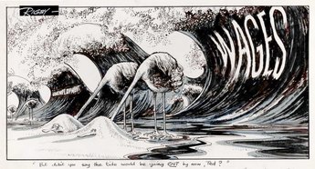 "But didn't you say the tide would be going OUT by now, Ted?"