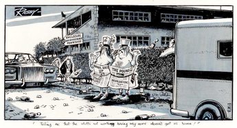 "Telling me that the stuff's not worth having any more doesn't get us home!"