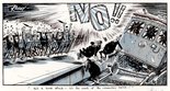 "Not a bomb attack - it's the result of the commuters' ballot!" Image.