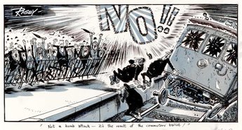 "Not a bomb attack - it's the result of the commuters' ballot!"