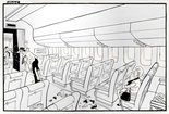 "You heard the lady. This cancelled flight to South Africa is now uncancelled. So get flying and put your foot down!" Image.