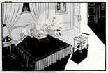 "Quick, honey. Call our security boys. This ain't no bogus palace servant. This is a real one." Image.