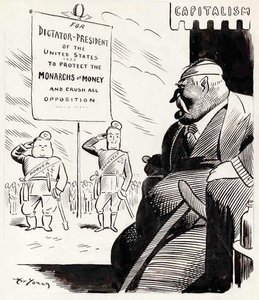 "Wanted: 'A strong man who knows how to obey his superior and Fascism. Good salary, four year job assured."