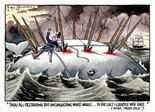 "Thou all-destroying but unconquering white male... To the last I grapple with thee." (Ahab, 'Moby Dick') Image.