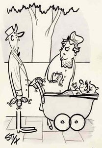 "Yes - he's on solids, now."