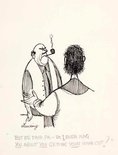 "But be fair, Pa - Do I ever nag YOU about YOU getting YOUR haircut!" Image.
