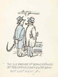 "The old excuse of being detained at the office, didn't quite work out last night!" Image.