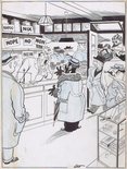 "Fat lot o' peace for us tobacconists in Westminster. Now we're got to say No Cigarettes in 51 blinking languages!" Image.