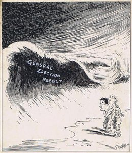 ORPHANS OF THE STORM. [Mr George Lansbury and Sir Stafford Cripps are expected to lead the opposition in the new Parliament]