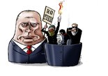 Russian President Vladimir Putin cartoon Image.