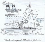 "Short cut, anyone? A thousand piastrars…" Image.