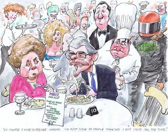 "of course I hate cabbage Norma. I'm just sick of people thinking I eat peas all the time."