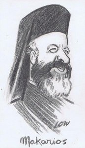 Archbishop Makarios caricature