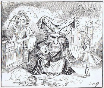 ALICE AT LAMBETH The Duchess, the Baby and the Cook (With apologies to Sir John Tenniel)