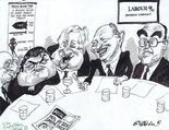 "So we're agreed; the idea of John Prescott having an affair is absolutely ludicrous." Image.